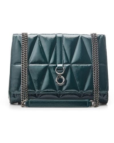 Moda In Pelle Charleigh Bag Teal Patent - Green
