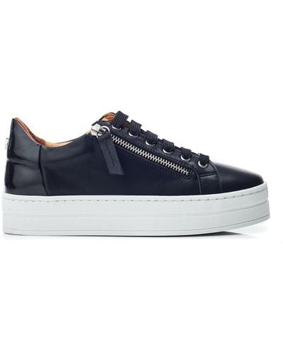 Moda In Pelle Berty Black Leather - Blue