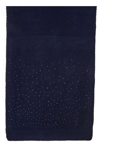 Moda In Pelle Praticioscarf Navy Textile - Blue