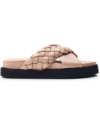 Moda In Pelle Sh Aimee Taupe Leather - Brown