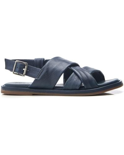 Moda In Pelle Sh Garda Navy Leather - Blue