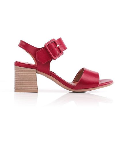 Moda In Pelle Mellani Red Leather - Pink