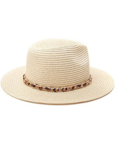 Moda In Pelle Portofino Hat Natural Textile