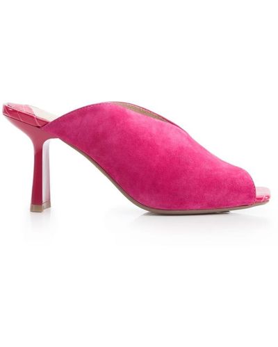 Moda In Pelle Laryssa Fuschia Suede - Pink