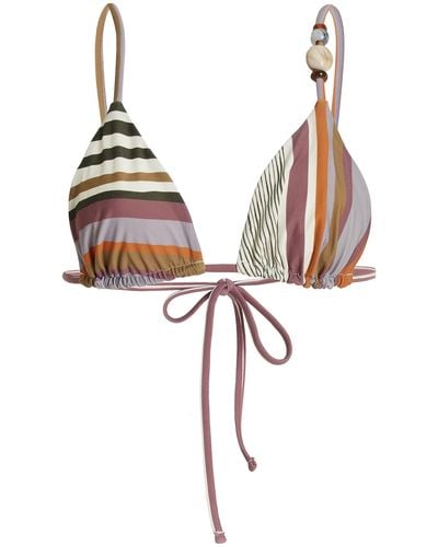 Sir. The Label Exclusive Lipari Beaded String Triangle Bikini Top - Multicolour