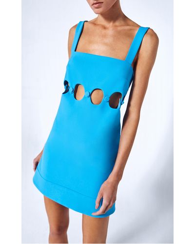 Alexis Baring Cutout Mini Dress - Blue