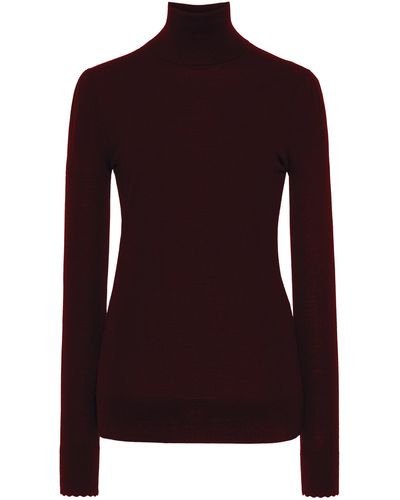Chloé Superfine Wool Turtleneck Sweater - Purple