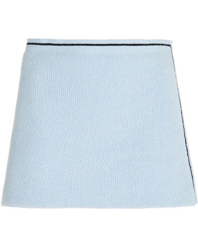 Jacquemus Sorbetto Cotton-blend Terry Mini Skirt - Blue
