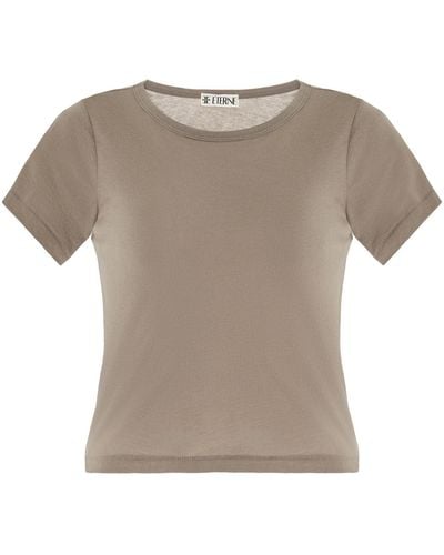 ÉTERNE Cotton-blend Baby T-shirt - Brown