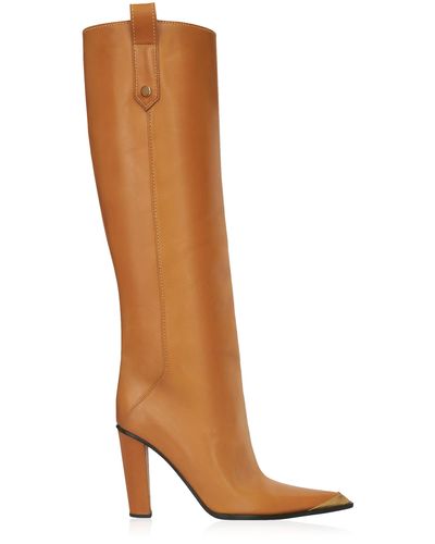 Etro Leather Knee-high Boots - Brown