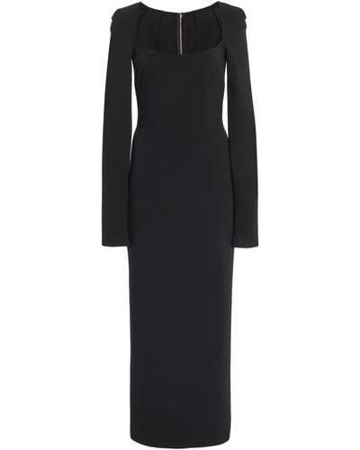 Dolce & Gabbana Jersey Midi Dress - Black