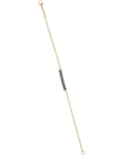 Monica Rich Kosann Courage 18k Yellow Gold Sapphire Bracelet - Blue