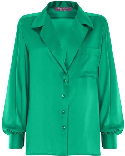 Ralph Lauren Roslin Silk Shirt - Green
