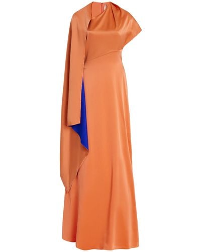 ROKSANDA Pilar Draped Silk Gown - Orange