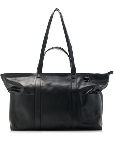 St. Agni Everyday Leather Travel Bag - Black