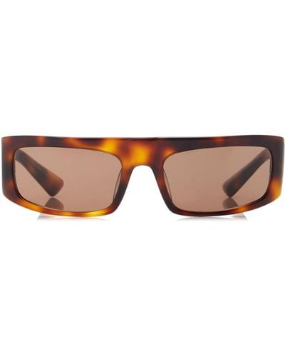 Khaite X Oliver Peoples 1979c Square-frame Acetate Sunglasses - Brown