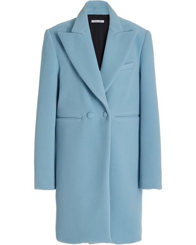 LAQUAN SMITH Double Face Wool Coat - Blue
