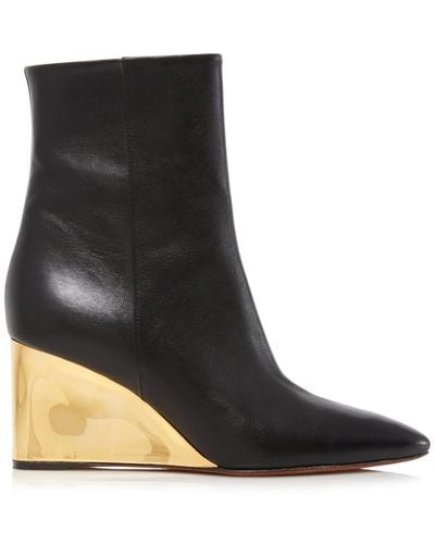 Chloé Rebecca Leather Boots - Black