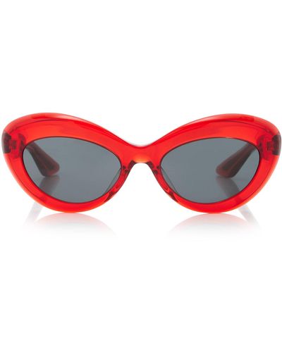 Khaite X Oliver Peoples 1968c Cat-eye Acetate Sunglasses - Red
