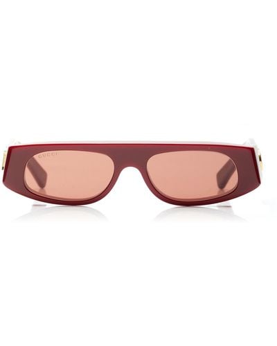 Gucci Square-frame Recycled Acetate Sunglasses - Pink