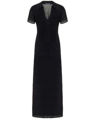 Proenza Schouler Auden Textured-knit Maxi Dress - Black