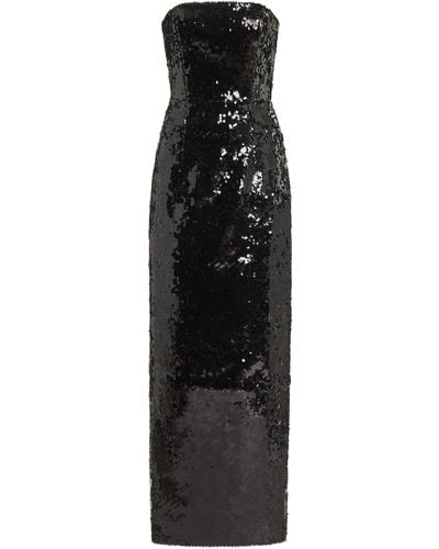 16Arlington Samare Sequined Maxi Dress - Black