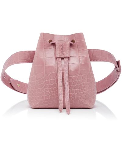 Nanushka Minee Bucket Belt Bag - Pink