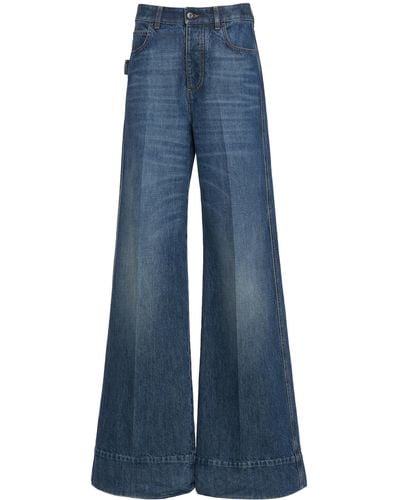 Bottega Veneta Rigid High-rise Flared-leg Jeans - Blue