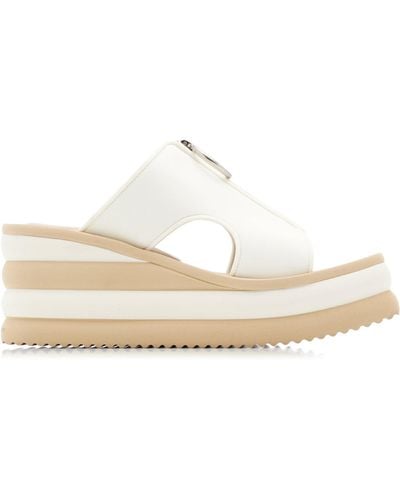Stella McCartney Neoprene Platform Sandals - White