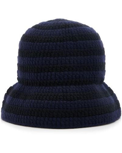 Khaite Kam Cashmere Bucket Hat - Blue