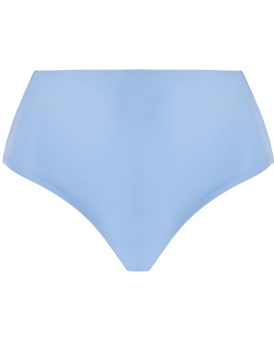 JADE Swim Bound High-waisted Bikini Bottom - Blue