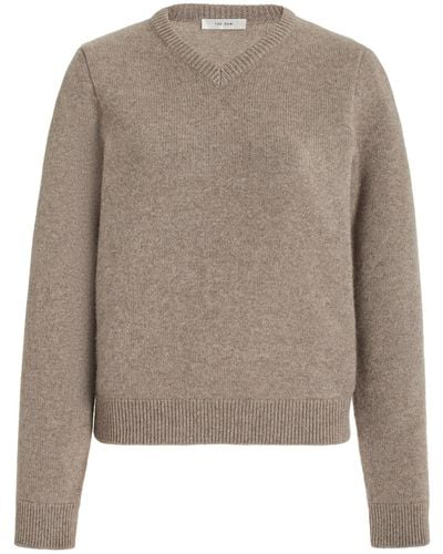 The Row Enrica Cashmere Jumper - Natural