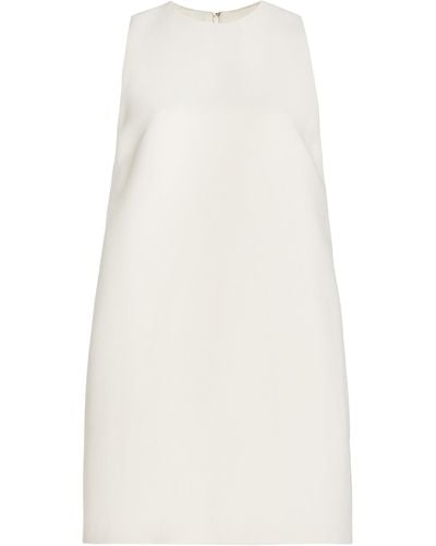 Brandon Maxwell The Alana Wool-silk Mini Shift Dress - White