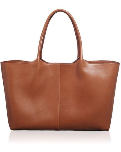 Gabriela Hearst Mcewan Leather Tote Bag - Brown