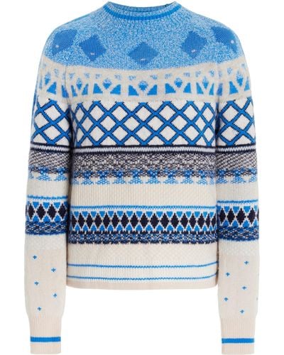 Bogner Annette Knit Wool-blend Sweater - Blue