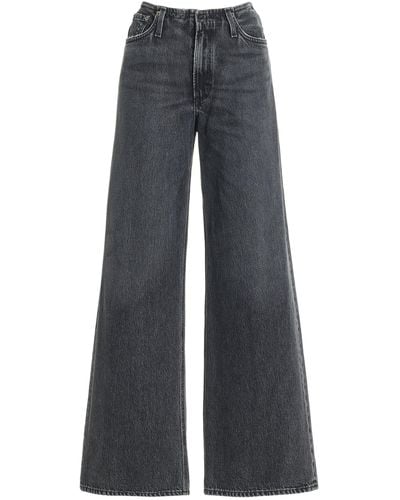 Agolde Lex Rigid No-waist Low-slung Baggy Jeans - Blue
