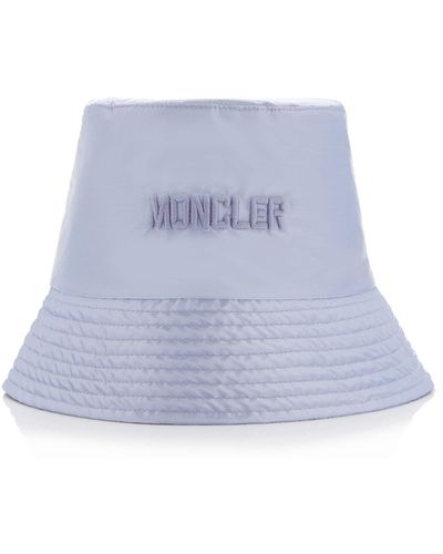 Moncler Embroidered Nylon Bucket Hat - White
