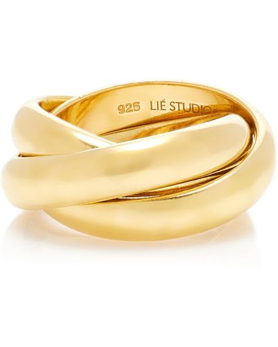 LIE STUDIO The Sofie 18k Gold-plated Ring - Yellow