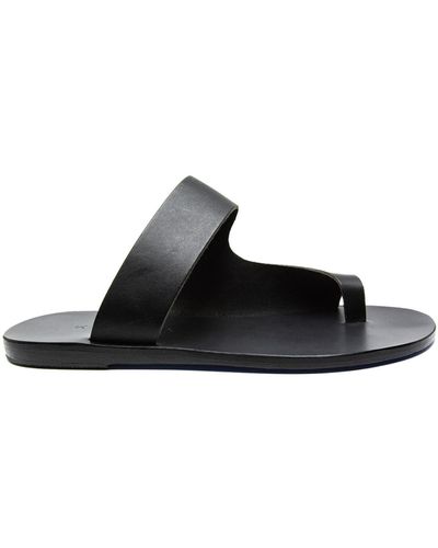 Kyma Leipsoi Leather Sandals - Black