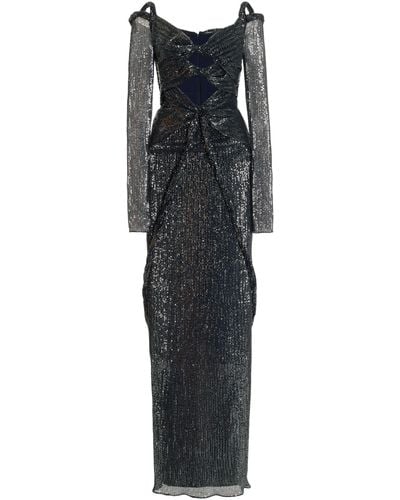 Altuzarra Flakonera Cutout Sequined Knit Maxi Dress - Black