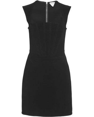 Bottega Veneta Silk-blend Mini Dress - Black