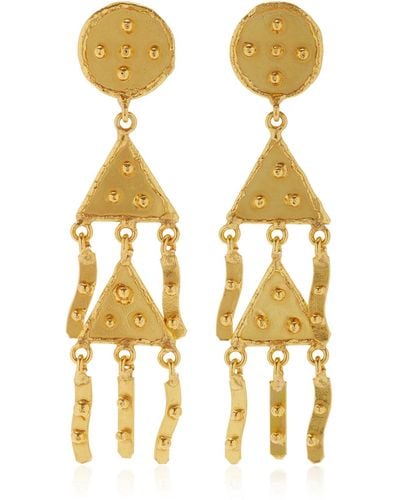 Sylvia Toledano Vodoo 22k Gold-plated Earrings - Metallic