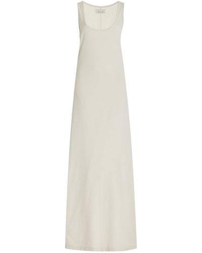 Les Tien Tatiana Jersey Maxi Tank Dress - White