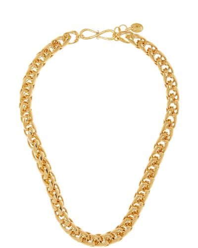 Sylvia Toledano Chain Ii 22k Gold-plated Necklace - Metallic