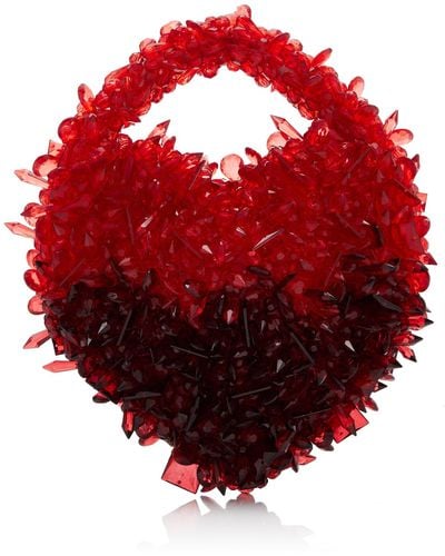Clio Peppiatt Exclusive Quartz Heart Bag - Red
