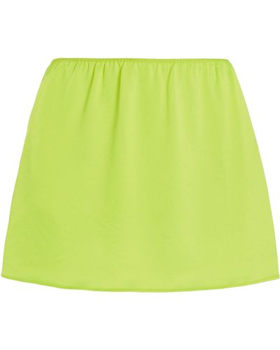 Leset Barb Mini Skirt - Green