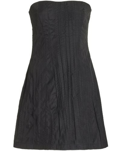 Third Form Rolling Wave Strapless Mini Dress - Black
