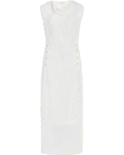 Bottega Veneta Layered Cotton Dress - White