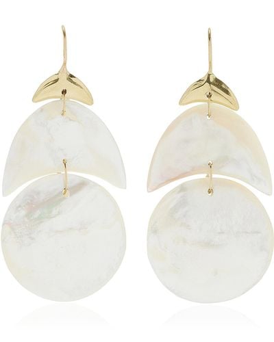 Ten Thousand Things Small Arp 18k Yellow Gold Mother-of-pearl Earrings - Natural