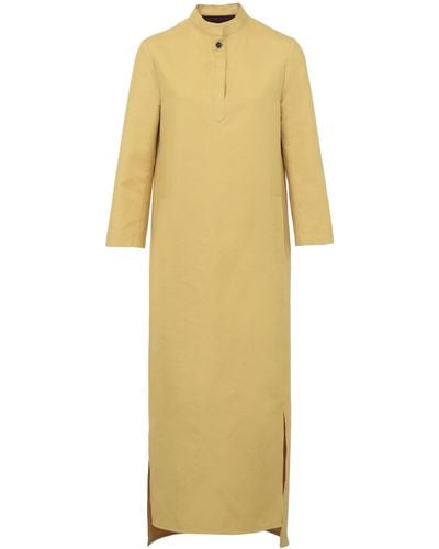 Martin Grant Cotton-silk Tunic Dress - Yellow